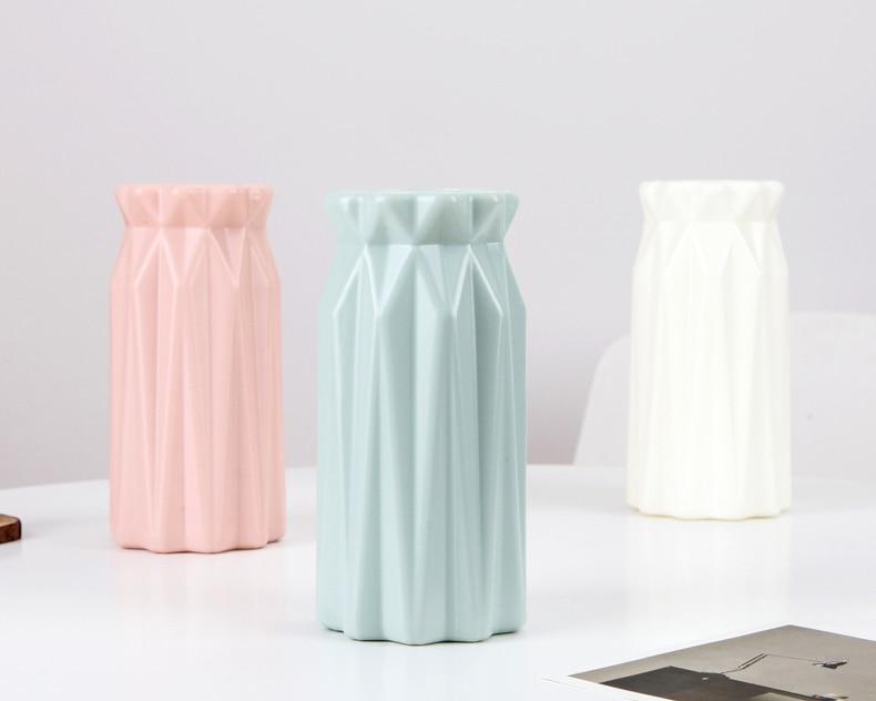 Imitation Ceramic Plastic Flower Vase