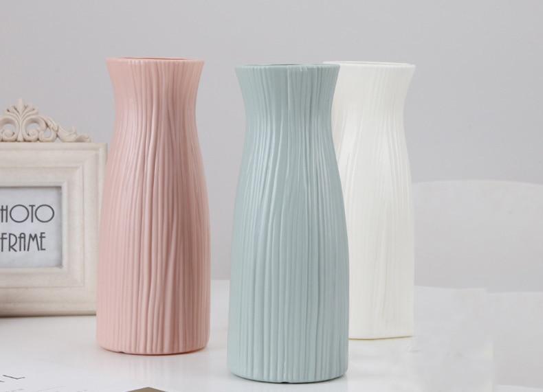 Imitation Ceramic Plastic Flower Vase