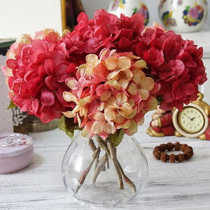 1 bundle Silk Hydrangea Autumn vases