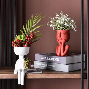 Character Portrait Flower Pot Desktop Vase