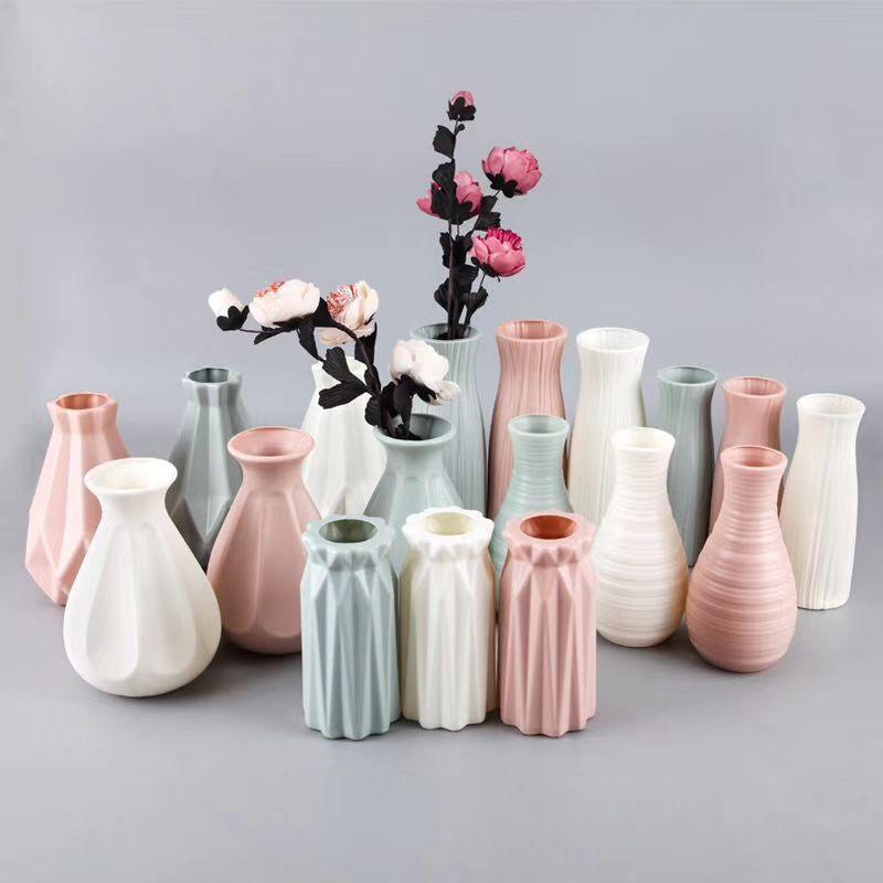 Imitation Ceramic Plastic Flower Vase