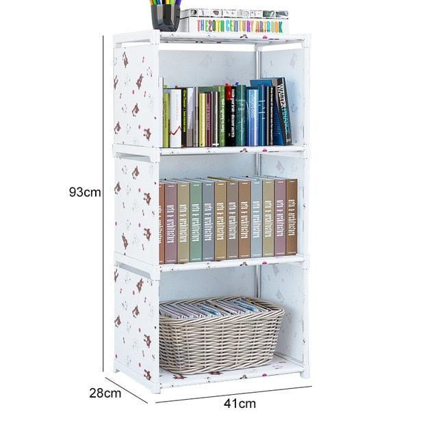 Simple Bookshelf Easy Assembled Storage