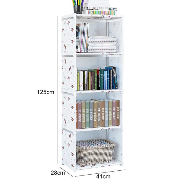 Simple Bookshelf Easy Assembled Storage