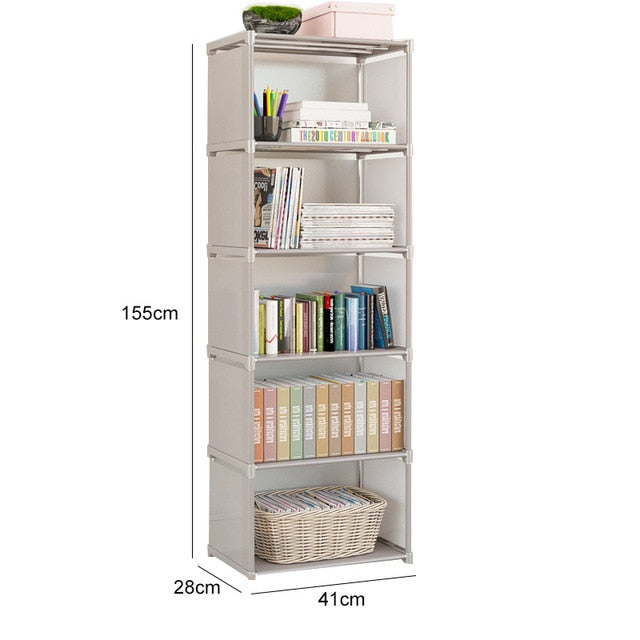 Simple Bookshelf Easy Assembled Storage