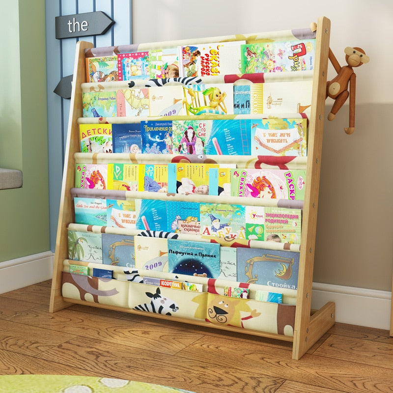 Children's Bookshelf Cartoon Book Storage